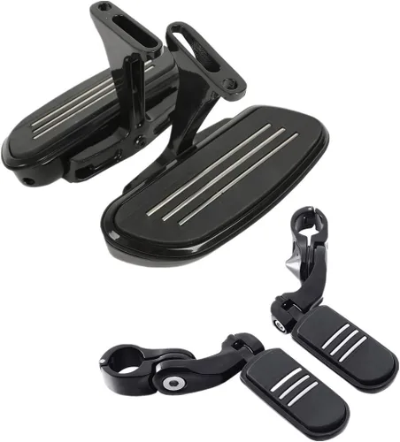 Miniatura 15 de TCT-MOTORPARTS Alforjas delanteras para el conductor y pedales de piso para Harley Touring Road King Road Glide Street Glide Electra Glide 1986-2025