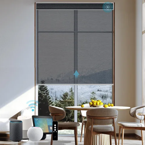 Miniatura 54 de SmartWings Persianas Motorizadas con Filtro de Luz, Compatible con Matter Thread Homekit Z-Wave Alexa Google, Persianas con 70% de Opacidad Safari