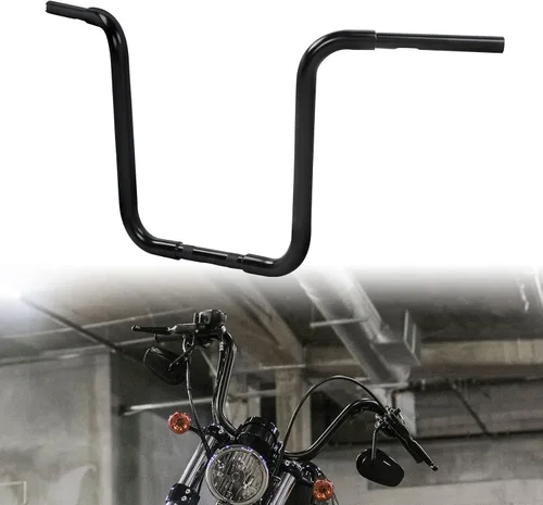 Miniatura 15 de Green-L 1 1/4" Manillar Ape Hanger de 12" de elevación para Harley Sportster XL883 XL1200 Softail FLST FXST, motocicleta personalizada de 1.25