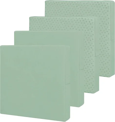 Miniatura 21 de Easy-Going - Paquete de 4 fundas de cojín impermeables para patio, de 24x22x4 pulgadas, fundas de repuesto antideslizantes para asientos al aire