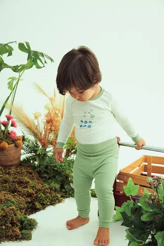 Miniatura 2 de moimoln Sibling - Pijama de algodón suave y cálido a juego, de manga larga, de 6 meses a 8 años
