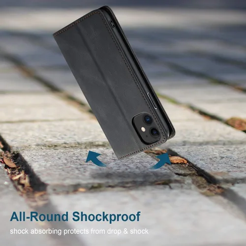 Miniatura 6 de japezop Funda compatible con iPhone 11, iPhone 11 con bloqueo RFID, soporte de tarjetero, funda de cuero con tapa para iPhone 11 de 6.1 pulgadas