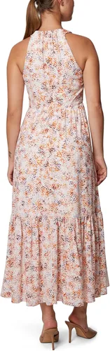 Miniatura 2 de Laundry by Shelli Segal Vestido midi con cuello halter y falda escalonada para mujer