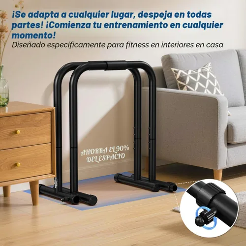 Miniatura 7 de RELIFE REBUILD YOUR LIFE Estación de inmersión funcional, soportes resistentes para fondos, barra de inmersión, estación estabilizadora de barra