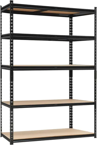 Miniatura 13 de Estantería de garaje resistente, estantes de almacenamiento ajustables de 5 niveles, 36 x 18 x 72 pulgadas, cargas de 3000 libras, estantería