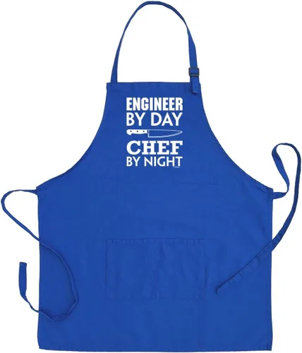 Miniatura 10 de Engineer By Day Chef By Night - Delantal ajustable con dos bolsillos