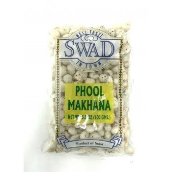 Swad Phool Makhana - Semillas de loto hinchadas - 3.53 oz