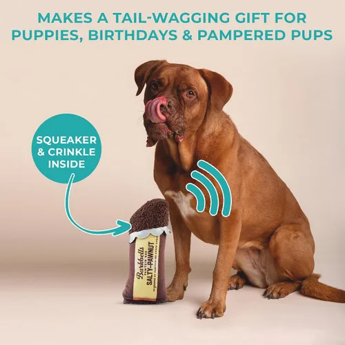 Miniatura 6 de Haute Diggity Dog Barkbells Pawtein Bar - Juguete de peluche para perros pequeños, medianos y grandes, juguetes interactivos divertidos