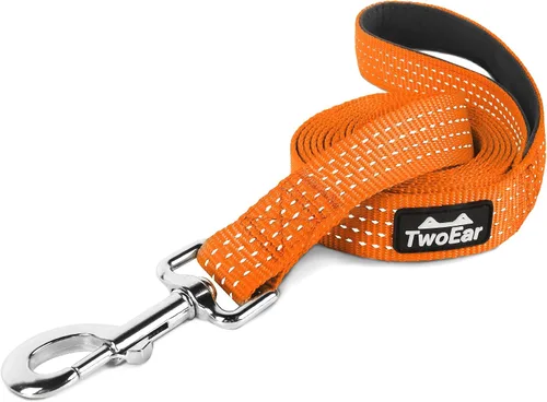Miniatura 7 de Correa negra para perro de 6 pies resistente con mango acolchado, correa de nailon fuerte reflectante para perros medianos y grandes