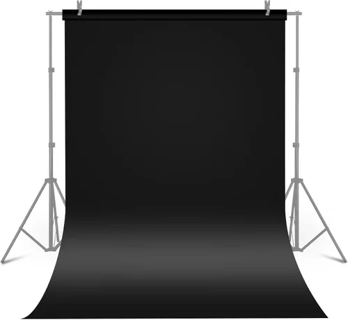 Meking Fondo de PVC de 39.37 x 78.74 pulgadas, fondo negro mate y reflectante para fotografía, fondos de vinilo reutilizables para fotografía de