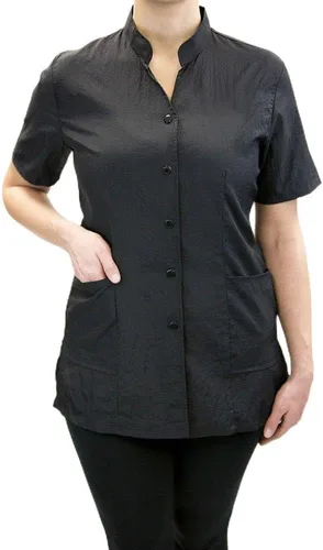 CHARLENE Anna Jacket - Uniforme de manga corta para estilista, peluquero, peluquero, cuidado de la piel, bata para maquilladores