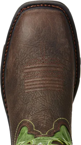 Miniatura 4 de Ariat Workhog - Botas de trabajo para hombre marrón/verde (Bruin Brown/Grass Green)