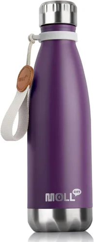 Miniatura 52 de Botella de agua para niños, botella de agua deportiva de acero inoxidable de 12 onzas con aislamiento al vacío para la vuelta a la escuela, botella