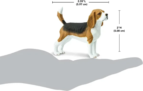 Miniatura 3 de Safari Ltd. Figura de Beagle – Figura detallada de plástico de 2.5 pulgadas – Divertido juguete educativo para niños, niñas y niños a partir de 3