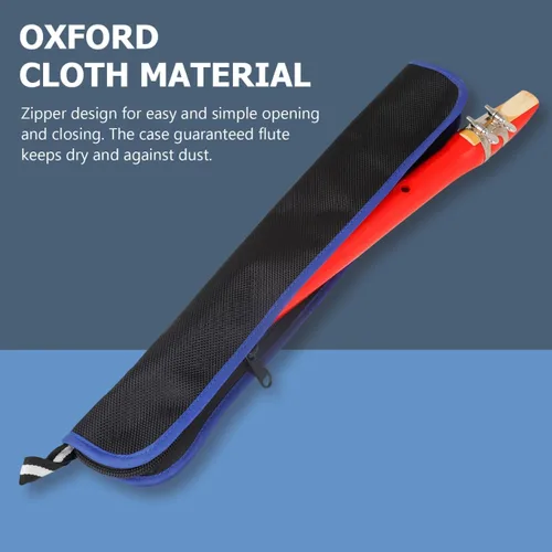 Miniatura 6 de SUPVOX Funda de transporte portátil para flauta de tela Oxford de 12.99 x 2.75 x 0.98 pulgadas, bolsa de almacenamiento ligera para instrumentos