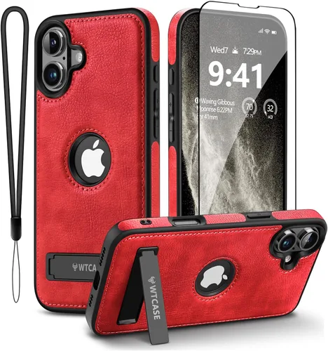 Miniatura 8 de WTCASE Funda magnética de piel para iPhone 14 Pro Max, soporte invisible integrado [compatible con Magsafe] protector delgado compatible con iPhone