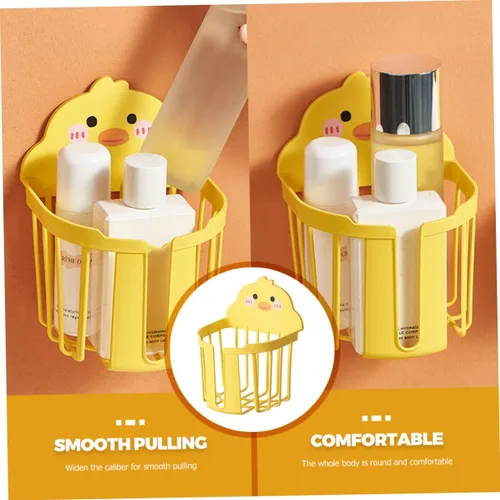 Miniatura 9 de Uonlytech Soporte para toallas de papel amarillo, 2 piezas, soporte de papel higiénico, estante de pañuelos para baño, soporte para pañuelos montado