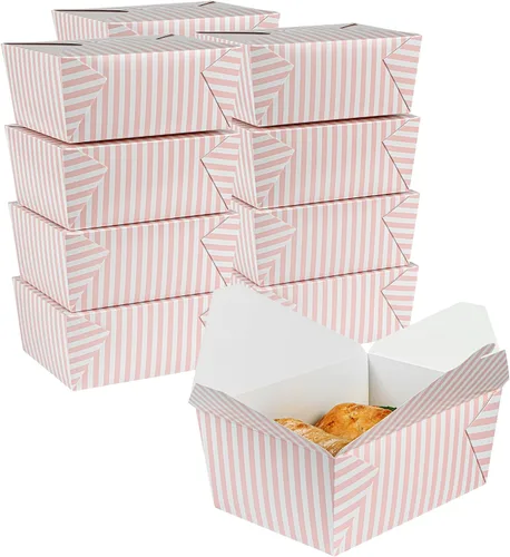 Miniatura 65 de Restaurantware Bio Tek - Cajas para llevar de 30 onzas, 200 loncheras para llevar, cierre de tabulación, resistentes al calor, desechables, de papel