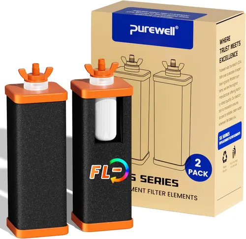 Miniatura 10 de Purewell PF-6 Elementos de purificación compuestos negros de 3 etapas, filtros de repuesto para filtros ProOne y Berkey, sistema de filtro de agua