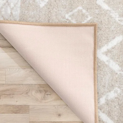 Miniatura 6 de Antep Rugs - Alfombras antideslizantes de 5 x 7 pies (antideslizante) con parte trasera de goma, de estilo antiguo, bohemio, marroquí y con pelo Azul