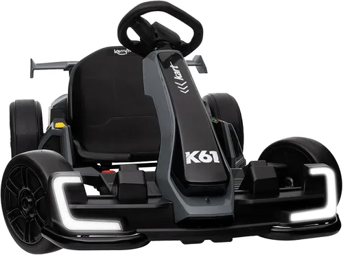 Miniatura 7 de KerryYoo K61 Go Kart - Kart eléctrico de deriva con asiento de longitud ajustable, juguete de paseo al aire libre de 24V con 4 modos de velocidad