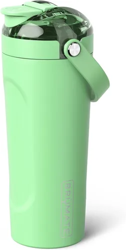 Miniatura 23 de BrüMate MultiShaker Botella Mezcladora Agitadora 100% A Prueba de Fugas Aislada de Acero Inoxidable Botella Agitadora de Proteínas y Pre Azul