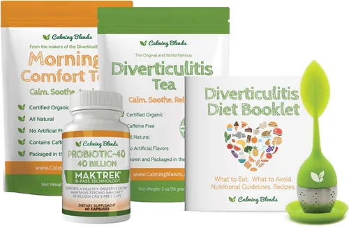 Miniatura 6 de CALMING BLENDS Probiótico, 40 mil millones de UFC, sistema de entrega bi-pass para una máxima eficacia, estable en el almacenamiento, 60 cápsulas