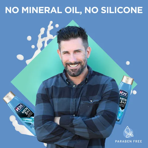Miniatura 5 de Alberto VO5 - Champú acondicionador y gel de baño 3 en 1 para hombre, Ocean Surge, 5 vitaminas esenciales A, H, C, B5 y B3 para ayudar a nutrir e