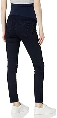 Miniatura 4 de Motherhood Maternity Women's Super Stretch Secret Fit Over The Belly Skinny Jeans Indigo Blue