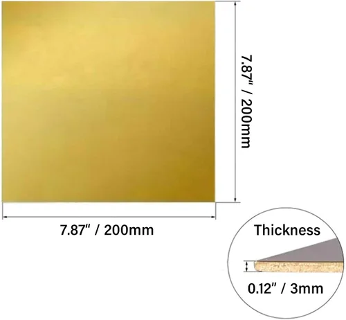 Miniatura 2 de Dxcaicc Latón CU del metal de las materias primas de la pureza elevada de la hoja H62 de cobre amarillo ampliamente utilizado en el desarrollo