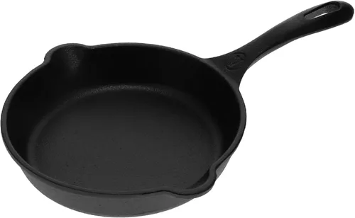 Miniatura 8 de Sartén de hierro fundido con mango largo Victoria Seasoned, color negro, M, Negro