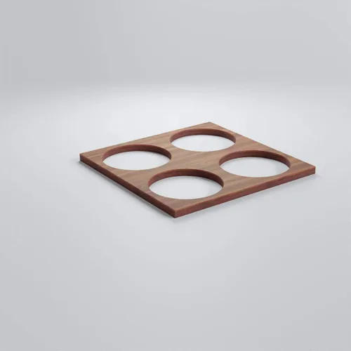 Miniatura 3 de Ekena Millwork WALW08X08X0375WEMWA Wembley Paneles de pared decorativos de 3/8 pulgadas en T, 7 3/8 pulgadas de ancho x 7 3/8 pulgadas de alto, nogal