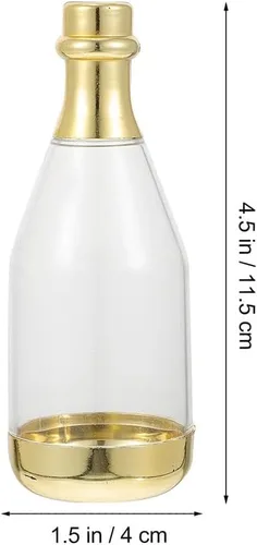 Miniatura 3 de Ciieeo Caja de dulces de boda, 20 unidades de plástico transparente para golosinas de 4.52 x 1.57 x 1.57 pulgadas, cajas de regalo de fiesta
