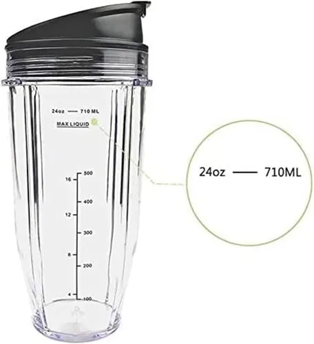 Miniatura 5 de Vasos de repuesto compatibles con Ninja, compatible con Nutri BN401, BN701, SS101, BN400, BN800, BN801
