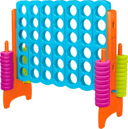 Miniatura 11 de Juego gigante 4 en una fila: juegos de patio al aire libre de 3.8 pies de altura para adultos y niños, juego de césped estilo conecta con 42