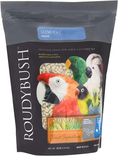 Miniatura 16 de RoudyBush Alimento bajo en grasa para pájaros y pollitos adultos, comida diaria para aves, pellets hechos con maíz, trigo y soja, pellets bajos