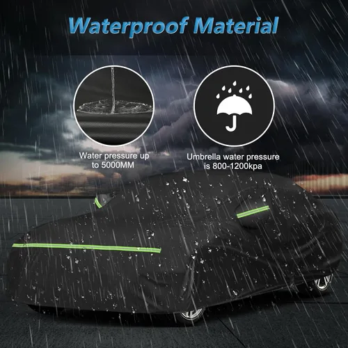 Miniatura 5 de Funda impermeable para coche para BMW Serie 3 M3 M340i 340i 335i 330i 328i 320i 2007-2023 E90 F30 G20, 210D Oxford con forro de algodón