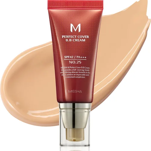 Miniatura 9 de MISSHA - Crema BB M de cobertura perfecta #21, SPF 42 PA+++, maquillaje multifuncional de alta cobertura para ayudar a infundir humedad para una