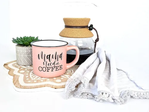 Miniatura 6 de June & Lucy Taza para mamá con elegante caja de regalo, taza de café novedosa para mamá, lindas tazas de café para mujeres, taza de café con letras