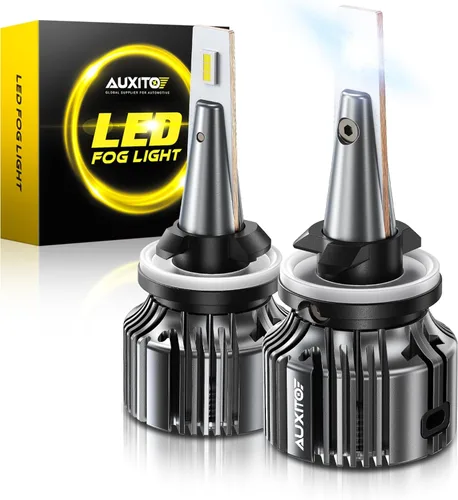 Miniatura 17 de AUXITO Bombilla LED H3 amarilla 3000K, 16,000 lúmenes, 600% súper brillante, 10 años de vida útil, tamaño 1:1 Plug-n-Play, instalación 100%