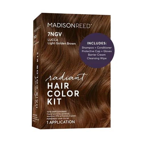 Miniatura 88 de Madison Reed - Kit de color de cabello radiante, tinte permanente para el cabello, 100 % cobertura de canas, sin amoníaco, castaño Catania 5NGM