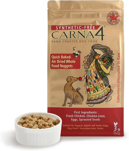 CARNA4 All Life Stages - Alimento seco para perros con fórmula de pollo (3 libras, pollo)