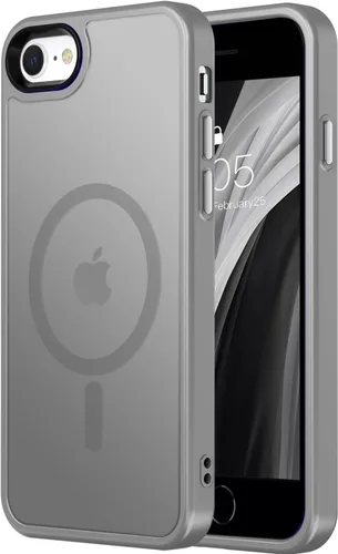 Miniatura 22 de Vooii Funda para iPhone SE 3ª/2ª/2020 con Magnético, Funda iPhone 8/7 [Compatible con Magsafe] [Diseño Integrado] Sensación de Agarre Cómoda Delgada
