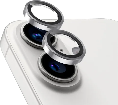Miniatura 28 de UARMOR - Protector de lente de cámara compatible con iPhone 17, 16 y 16 Plus: vidrio templado 9H y cubierta de aluminio, transparente HD, kit