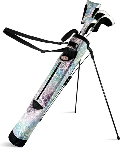 Taboo Fashion Sunday Golf Bags for Women - Lightweight Golf Range Bag with Self Flexing Stand and Shoulder Strap for Driving Range, Par 3 or Mándala