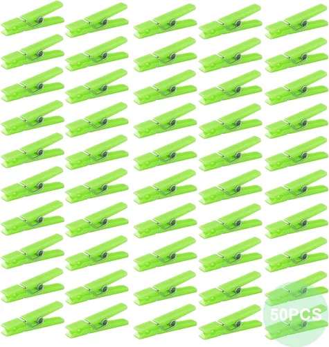 Miniatura 13 de 50 alfileres de ropa rosas para juego de baby shower, mini pinzas de plástico premium de 1.4 pulgadas, mini alfileres de ropa reutilizables