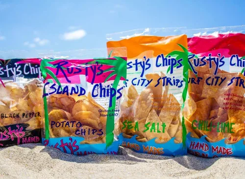 Miniatura 5 de Rusty's Chips - Chips crujientes y saludables para un bocado rápido - Chips sin gluten, sin conservantes, sin OMG, paquete de aperitivos veganos