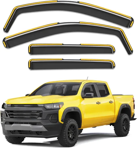 Miniatura 12 de Protectores de lluvia para ventana de canal para Jeep Grand Cherokee 2011-2021 (no para L), protectores de lluvia extra duraderos, viseras laterales