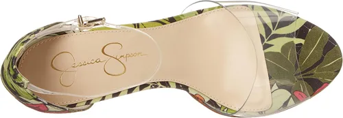 Miniatura 5 de Jessica Simpson Daisile - Sandalias de tacón de aguja de piel sintética con correa al tobillo para mujer