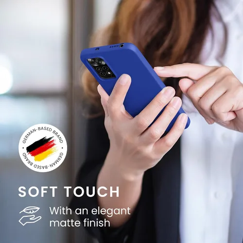 Miniatura 4 de kwmobile Funda compatible con Xiaomi Redmi Note 11 / Note 11S - Funda protectora de silicona TPU suave y delgada - Azul Báltico